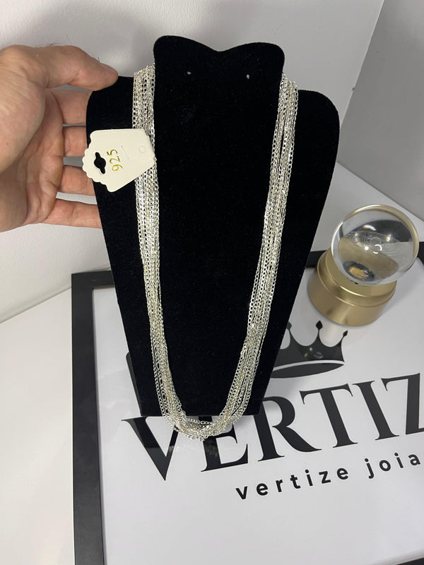 Kit Revenda | 20 Correntes 3mm x 70cm com Fecho 925