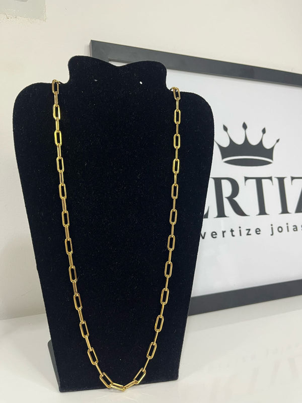 Corrente Cartier - 4mm -  Banhada A Ouro 18k